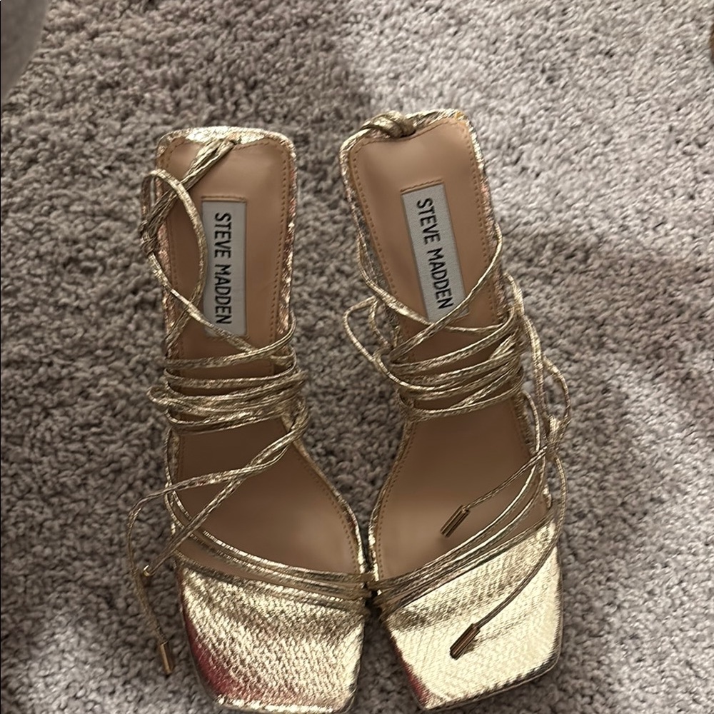 Steve Madden Gold Women's Strappy Heels